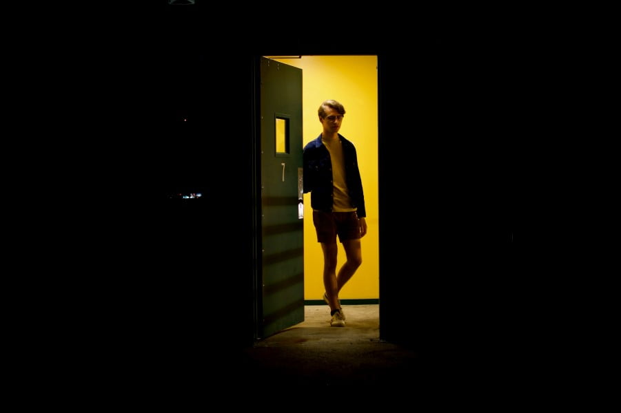 a man standing in a doorway